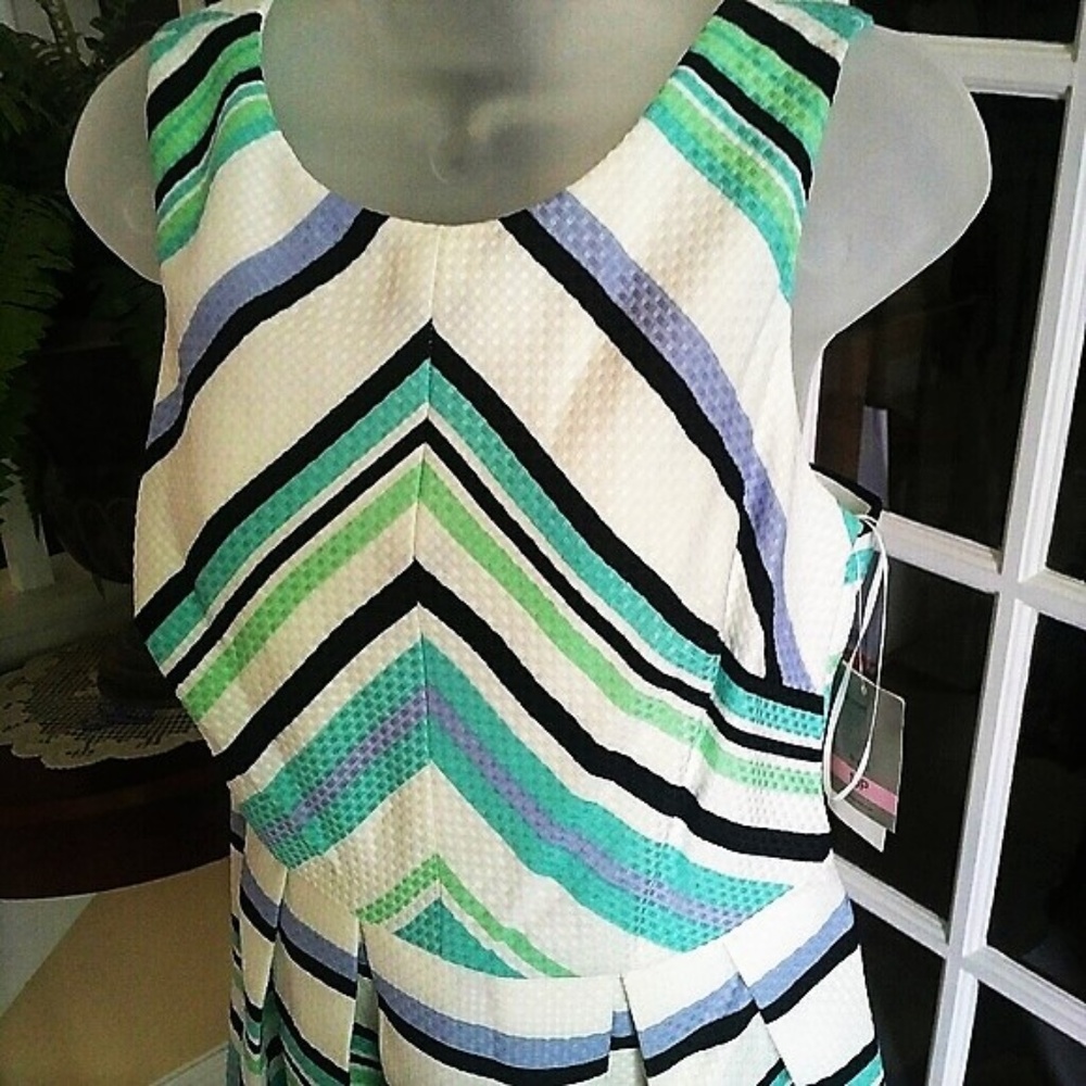 Danny & Nicole Skater Dress NWT 10P - Picture 3 of 5